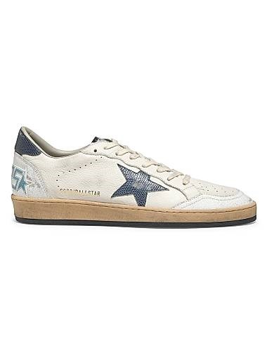 Кожаные кроссовки Ballstar с принтом в стиле ящерицы и резиновой подошвой от Golden Goose 11014782