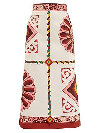 La Double J Облегающая юбка Baia из хлопка с карманами и легким растяжением, производство Италия 11019266