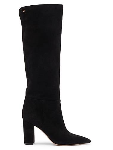 Замшевые ботинки Gianvito Rossi Piper с удобным каблуком 85 мм 11008494