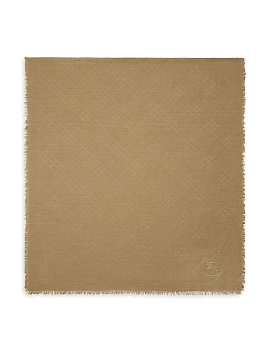 Burberry Шарф с бахромой и клетчатым узором из 100% шерсти, размер 90 см x 200 см, стильный и теплый аксессуар 11012425