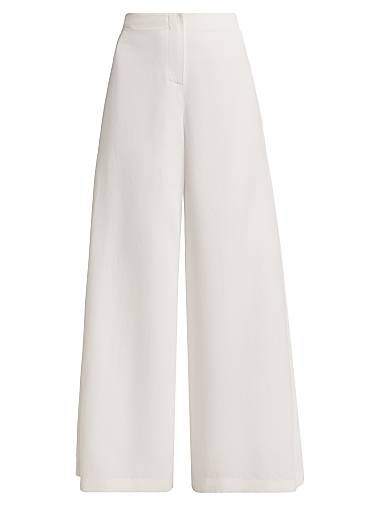 Twp Брюки Stevie с высокой посадкой и широкими штанинами из вискозы и льна, 76% вискоза, 24% лен 11022725