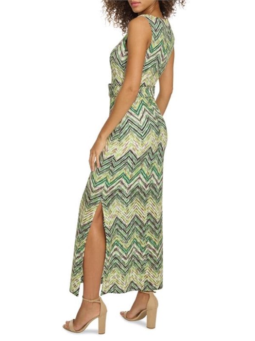 Макси-платье Siena с открытой вязкой, свободным силуэтом и поясом на талии, из дышащей ткани 11026359