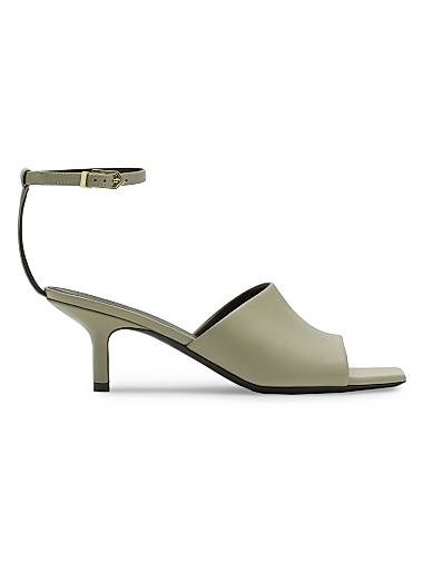 Кожаные сандалии с квадратным носком и регулируемым ремешком от Lanvin Mesure 11013326