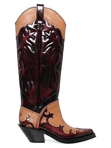 Высокие кожаные ботинки Capitana с заостренным носом на 50 мм от Gabriela Hearst 11023755