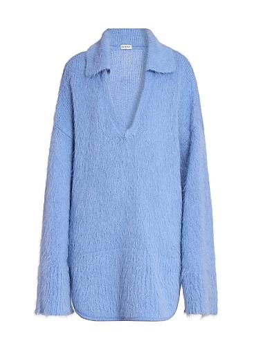 Свободный V-образный свитер из альпака от Loewe, 70% альпака, произведен в Италии 11023840