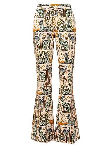 Брюки Saturday Night от La Double J из плотного хлопкового стрейча с карманами клеш 11018982