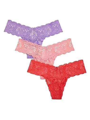Комплект из трех кружевных стрингов Never Say Never от Cosabella, итальянский дизайн, нейлон/эластан 11018560