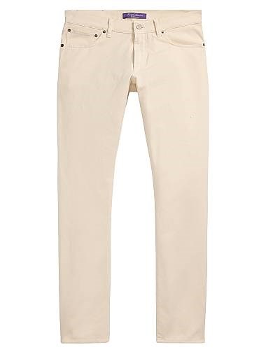 Узкие брюки Ralph Lauren Sherrington из хлопкового твила с пятью карманами, производство в Португалии 11009123