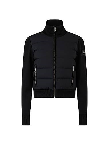 Вязаная кофточка с высоким воротником, длинными рукавами и молнией спереди от Moose Knuckles Josephine 11014884