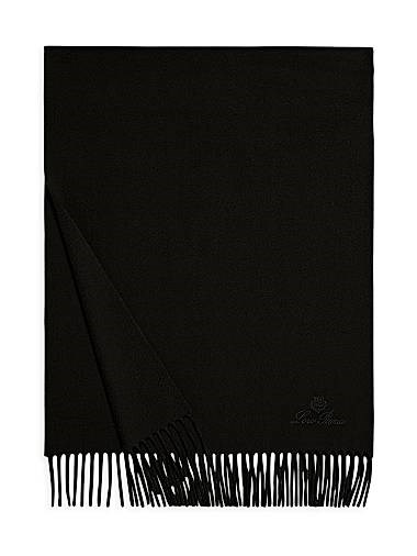 Loro Piana Кашемировый шарф Grande Unita с бахромой, 100% кашемир, размер 43х175 см 11021976