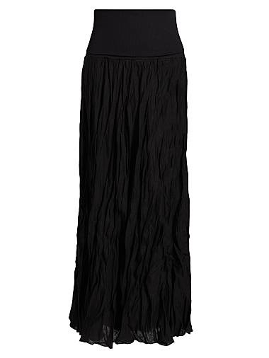 Макси-юбка Light And Sound от Johanna Ortiz с эластичным поясом из 100% льна 11026451