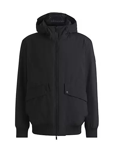 Водоотталкивающая куртка Boss из полиэстера с капюшоном, стандартного кроя 10043126