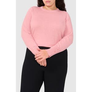 Длинный хлопковый свитер с пуговицами на манжетах от Halogen® 10042313