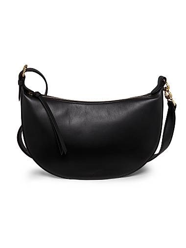 Ulla Johnson Маленькая хобо-сумка из гладкой кожи с регулируемым ремнем и карманом на молнии, 34 см x 21 см x 8 см 11017661