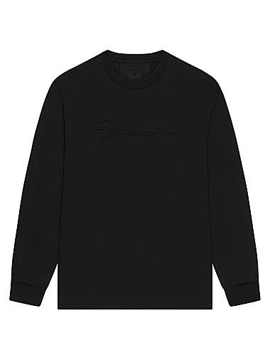 Лонгслив Givenchy из 100% хлопка с классическим кроем и эмблемой на груди, Португалия 11026832