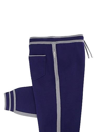 Шерстяные и шелковые трикотажные брюки из Италии с завязками на талии и закрытыми манжетами от Stefano Ricci 11017968