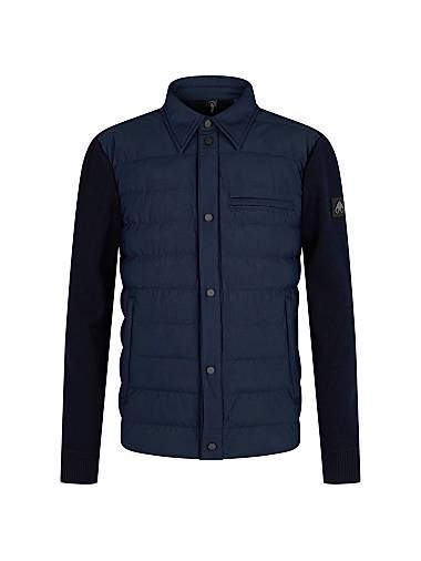 Куртка-рубашка Marble Down Hybrid от Moose Knuckles с утеплённой грудью и молниевыми карманами 11012700