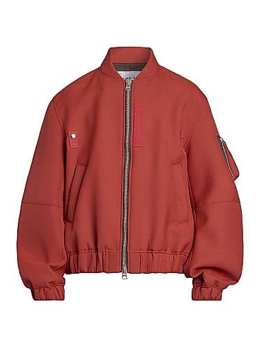 Утеплённая куртка для костюма от Sacai с футболкой, 70% полиэстер и 30% шерсть, Япония 11030998