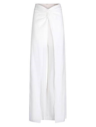 Широкие брюки Canturipe от Silvia Tcherassi с плиссировкой и низкой талией, 90% вискоза 11009068