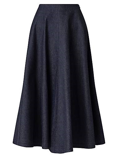 Юбка миди Varda A-line от Altuzarra с поясом, 98% хлопка, Италия 11027880