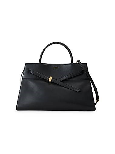 Veronica Beard Крупная стильная кожаная сумка с верхними ручками и регулируемым плечевым ремнём, 43 см Ш x 26 см В x 16 см Г 11020082