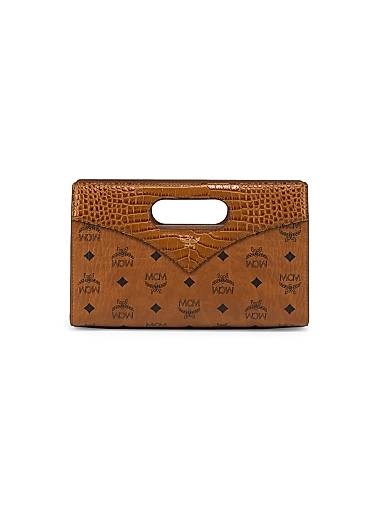 Mcm Сумка Diamond с кожаными ручками и тиснением под крокодила, 40 см x 28 см x 11 см 11014144