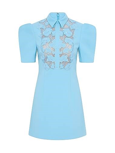 Мини-платье Skye из стрейч-крепа с кружевными вставками и короткими рукавами от Rebecca Vallance 11030719