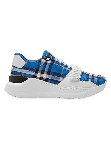 Кроссовки Burberry Check Low-Top с амортизирующей резиновой подошвой и шнурками 11011833