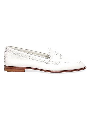 Кожаные лоферы Santoni Marlene с круглым носом и кожаной подкладкой, изготовленные в Италии 11026081