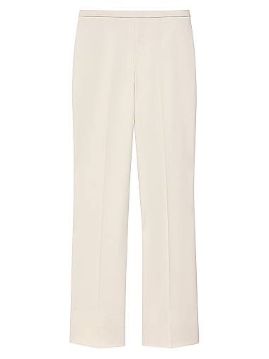 Брюки Jersey Another Tomorrow со скрытой молнией, 91% вискоза, произведены в Италии, длинный силуэт 11013128