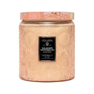 Voluspa Свеча с двумя фитилями с ароматом арбуза Калахари, 1245 мл, 140 часов горения, веганская, без парабенов и сульфатов 10043167