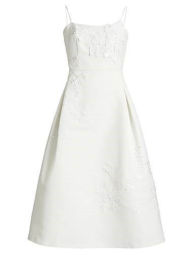 Платье-миди Audra Fit &amp, Flare с квадратным вырезом и цветочной аппликацией от бренда Sachin &amp, Babi 11029233