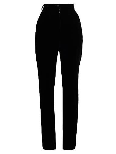 Брюки-скинни из мягкого итальянского бархата с высокой талией и карманами от Dolce &amp, Gabbana 11008323