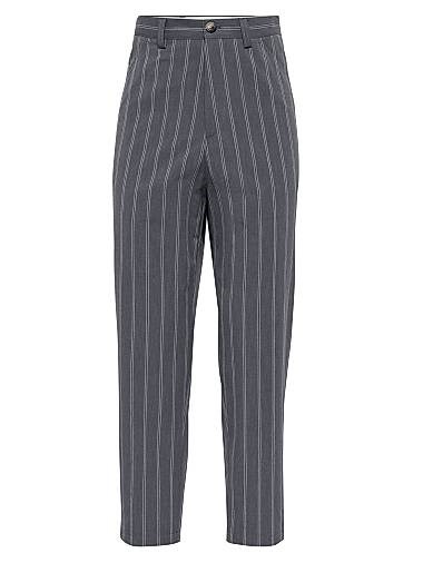 Брюки из хлопка с двойной полоской Leisure Fit от Brunello Cucinelli, 100% хлопок, Италия 11028514