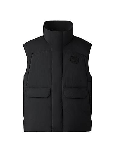 Нейлоновая жилетка Wilu от Canada Goose с воротником-стойкой, карманами и застежкой-молнией, производство Канада 11019250