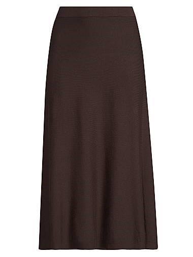 Юбка миди Stina из вязаного трикотажа Masai Copenhagen с эластичным поясом и свободным кроем 11016187