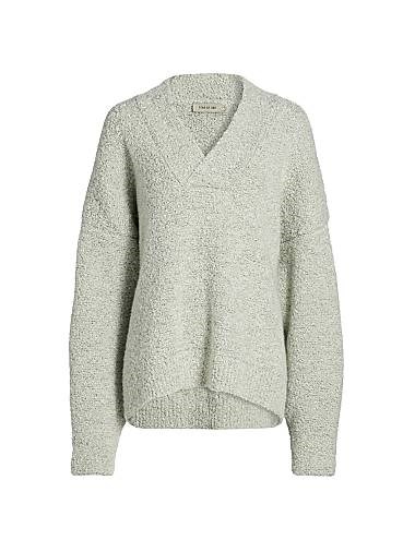 Лонгслив с перекрещивающимся V-образным вырезом из смеси мохера и шерсти от Fear Of God, Италия 11017419