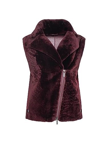 Gorski Жилет из южноафриканской овчины Select с молнией, боковыми карманами и безрукавным дизайном 11020257