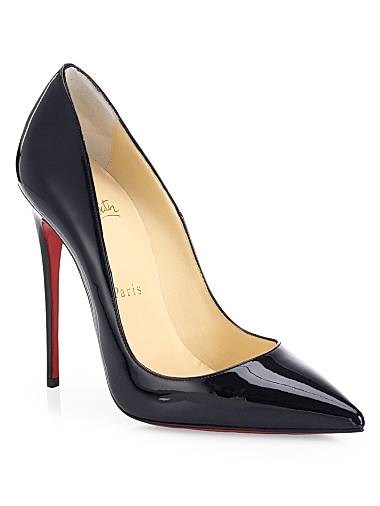Christian Louboutin Лаковые туфли So Kate 120MM с характерной красной подошвой и комфортной стелькой 11019475