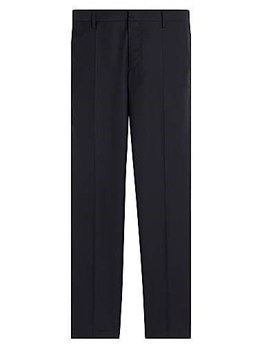 Классические штаны Lanvin из супер-150 шерсти с карманами и подкладкой из купро, производство Италия 11023637