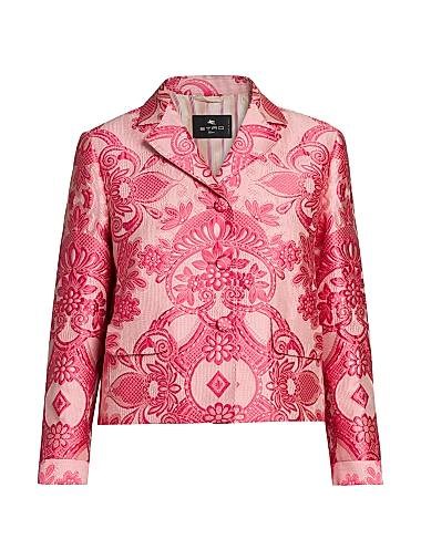 Etro Medallion Brocade Crop Jacket 11027693