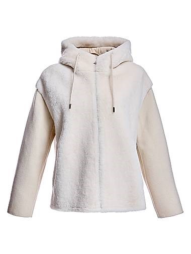 Maximilian Shearling Lamb and Wool Jacket 11028094