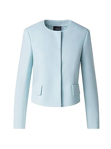 Akris Adriana Virgin-Wool Cropped Button-Down Jacket 11013007