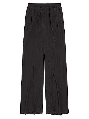 Эластичные брюки Balenciaga из жидкого поплина с эластичным поясом, Италия 11015396