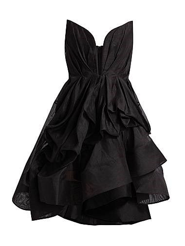 Мини-платье из льна и шелка с открытыми плечами и юбкой-флапе от Zimmermann Illuminate 11029090