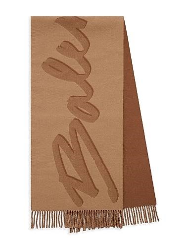 Balenciaga Шерстяной и кашемировый плед-шарф с бахромой 200 x 43 см, который можно носить как воротник 11013258