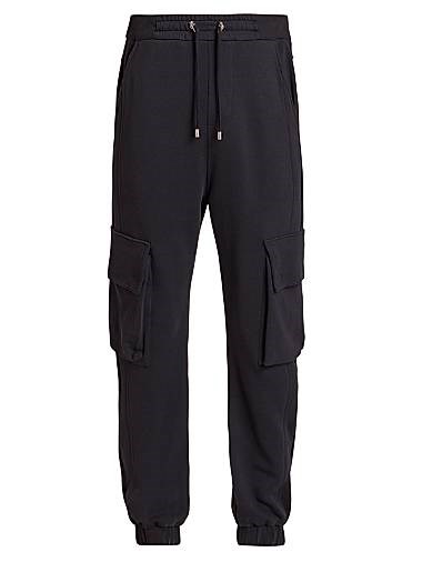 Удобные джоггеры Balmain из 100% хлопка с карманами и эластичным поясом, сделаны в Португалии 11023027