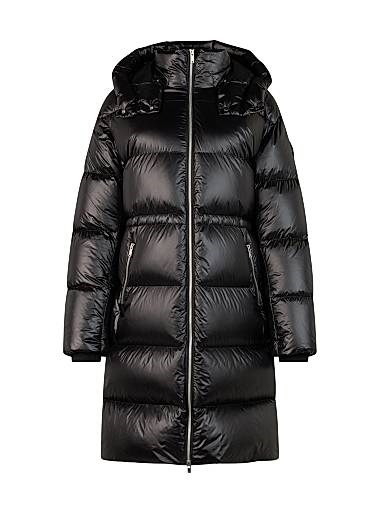 Утепленный пуховик Juniper от Moose Knuckles с капюшоном, стоячим воротником и двойной молнией 11014796