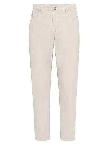Брюки Italian fit из хлопкового вельвета с пятью карманами от Brunello Cucinelli, 100% хлопок, произведено в Италии 11016295