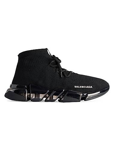 Кроссовки Balenciaga Speed 2.0 с прозрачной подошвой и 3D трикотажем на шнуровке 11028319